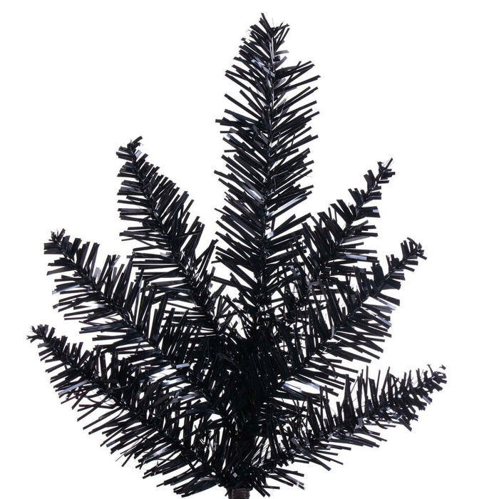 2'Hx20"W Fir Artificial Christmas Tree, Unlit -Black - K161720