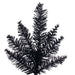 2'Hx20"W Fir Artificial Christmas Tree, Unlit -Black - K161720