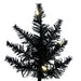 3'Hx25"W Fir Artificial Christmas Tree, LED Pre-Lit -Black - K161731LED