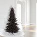 6'6"Hx46"W Fir Artificial Christmas Tree, Unlit -Black - K161765