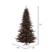 6'6"Hx46"W Fir Artificial Christmas Tree, LED Pre-Lit -Black - K161766LED