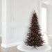 6'6"Hx46"W Fir Artificial Christmas Tree, LED Pre-Lit -Black - K161766LED