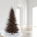 7'6"Hx52"W Fir Artificial Christmas Tree, LED Pre-Lit -Black - K161776LED