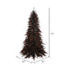 7'6"Hx52"W Fir Artificial Christmas Tree, LED Pre-Lit (Orange) -Black - K162076LED