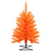 3'Hx25"W Fir Artificial Christmas Tree, Unlit -Orange - K162330