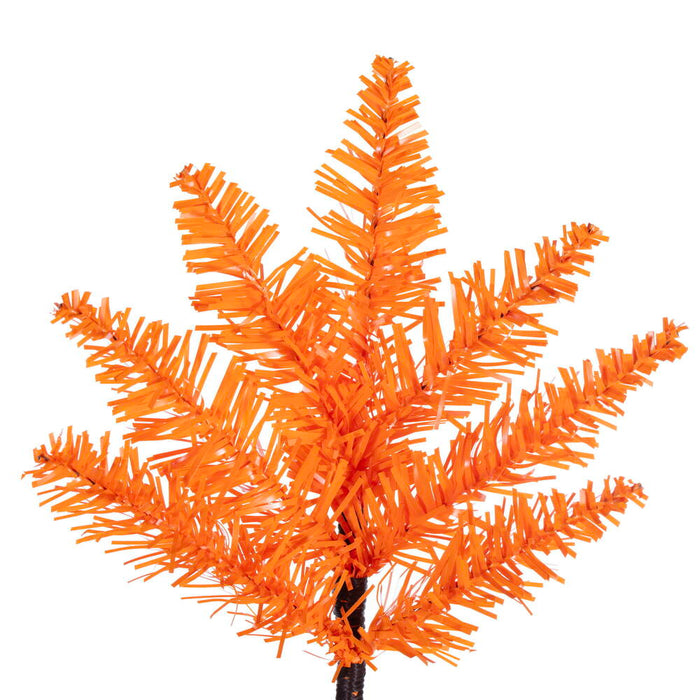 3'Hx25"W Fir Artificial Christmas Tree, Unlit -Orange - K162330