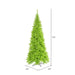 4'6"Hx24"W Slim Fir Artificial Christmas Tree, Unlit -Lime - K162545