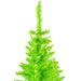 4'6"Hx24"W Slim Fir Artificial Christmas Tree, LED Pre-Lit (Green) -Lime - K162546LED