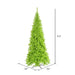 6'6"Hx34"W Slim Fir Artificial Christmas Tree, Unlit -Lime - K162565