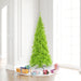 6'6"Hx34"W Slim Fir Artificial Christmas Tree, Unlit -Lime - K162565