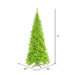 9'Hx46"W Slim Fir Artificial Christmas Tree, Unlit -Lime - K162580
