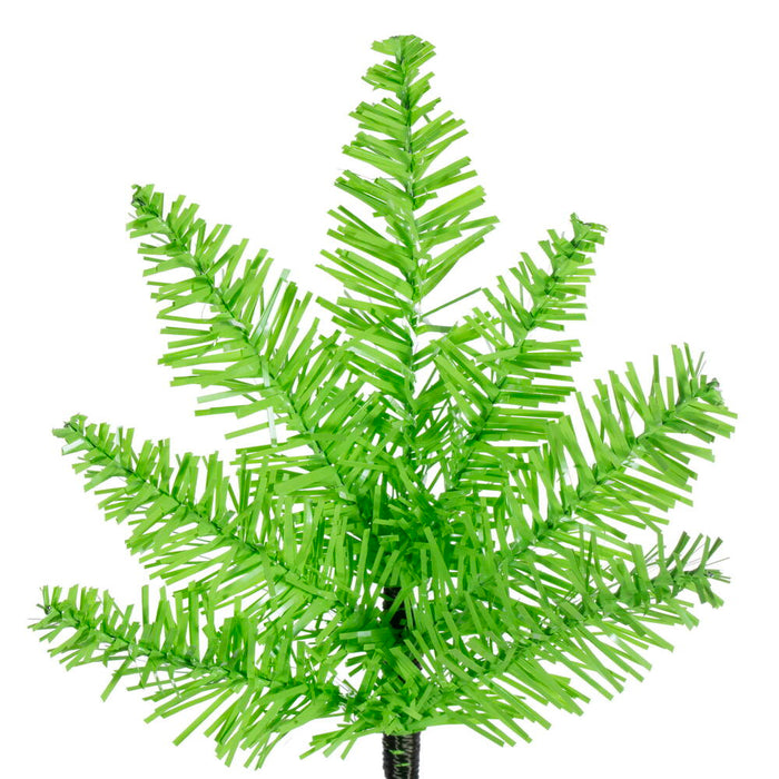 2'Hx20"W Fir Artificial Christmas Tree, Unlit -Lime - K162620
