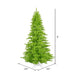 9'Hx64"W Fir Artificial Christmas Tree, Unlit -Lime - K162680