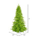 9'Hx64"W Fir Artificial Christmas Tree, LED Pre-Lit (Lime) -Lime - K162681LED