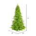 10'Hx68"W Fir Artificial Christmas Tree, LED Pre-Lit (Lime) -Lime - K162686LED