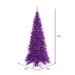 6'6"Hx34"W Slim Fir Artificial Christmas Tree, Unlit -Purple - K163065