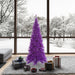 6'6"Hx34"W Slim Fir Artificial Christmas Tree, Unlit -Purple - K163065