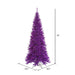 10'Hx50"W Slim Fir Artificial Christmas Tree, LED Pre-Lit (Purple) -Purple - K163086LED
