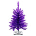2'Hx20"W Fir Artificial Christmas Tree, Unlit -Purple - K163120