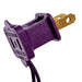 2'Hx20"W Fir Artificial Christmas Tree, LED Pre-Lit (Purple) -Purple - K163121LED