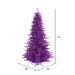 6'6"Hx46"W Fir Artificial Christmas Tree, LED Pre-Lit (Purple) -Purple - K163166LED
