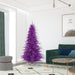 6'6"Hx46"W Fir Artificial Christmas Tree, LED Pre-Lit (Purple) -Purple - K163166LED