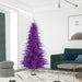 7'6"Hx52"W Fir Artificial Christmas Tree, Unlit -Purple - K163175