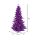 7'6"Hx52"W Fir Artificial Christmas Tree, LED Pre-Lit (Purple) -Purple - K163176LED