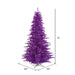 10'Hx68"W Fir Artificial Christmas Tree, LED Pre-Lit (Purple) -Purple - K163186LED