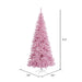 6'6"Hx34"W Slim Fir Artificial Christmas Tree, Unlit -Pink - K163665