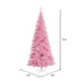 6'6"Hx34"W Slim Fir Artificial Christmas Tree, LED Pre-Lit (Pink) -Pink - K163666LED