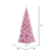 7'6"Hx40"W Slim Fir Artificial Christmas Tree, Unlit -Pink - K163675