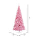 10'Hx50"W Slim Fir Artificial Christmas Tree, LED Pre-Lit (Pink) -Pink - K163686LED