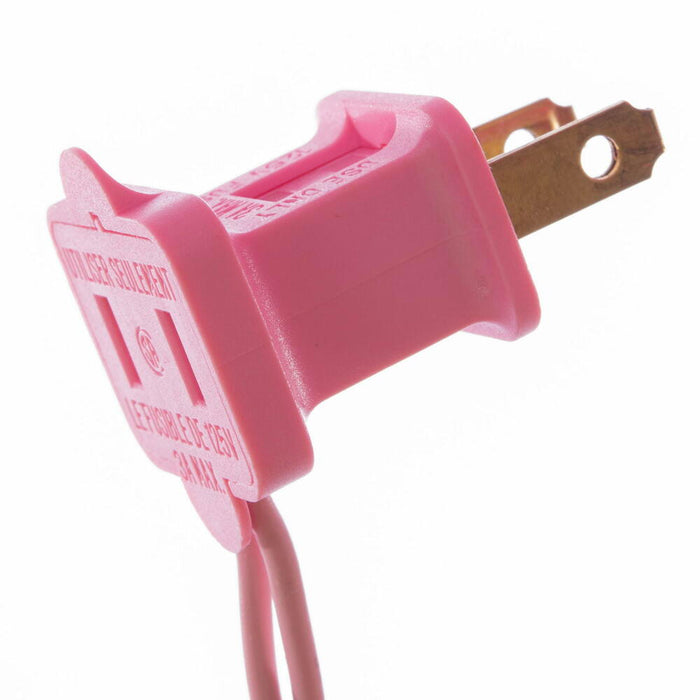 2'Hx20"W Fir Artificial Christmas Tree, LED Pre-Lit (Pink) -Pink - K163721LED