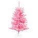 3'Hx25"W Fir Artificial Christmas Tree, LED Pre-Lit (Pink) -Pink - K163731LED