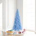 6'6"Hx34"W Slim Fir Artificial Christmas Tree, Unlit -Sky Blue - K164165