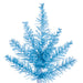 2'Hx20"W Fir Artificial Christmas Tree, Unlit -Sky Blue - K164220