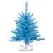 3'Hx25"W Fir Artificial Christmas Tree, Unlit -Sky Blue - K164230
