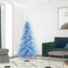 6'6"Hx46"W Fir Artificial Christmas Tree, LED Pre-Lit (Sky Blue) -Sky Blue - K164266LED