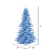 10'Hx68"W Fir Artificial Christmas Tree, Unlit -Sky Blue - K164285