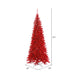 4'6"Hx24"W Tinsel Slim Fir Artificial Christmas Tree, Unlit -Red - K165045