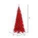 10'Hx50"W Tinsel Slim Fir Artificial Christmas Tree, Unlit -Red - K165085