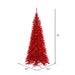 10'Hx50"W Tinsel Slim Fir Artificial Christmas Tree, LED Pre-Lit (Red) -Red - K165086LED