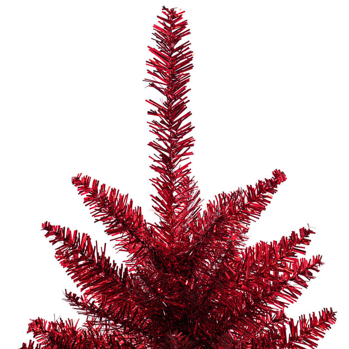 2'Hx20"W Tinsel Fir Artificial Christmas Tree, Unlit -Red - K165120