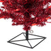 2'Hx20"W Tinsel Fir Artificial Christmas Tree, LED Pre-Lit (Red) -Red - K165121LED