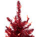 2'Hx20"W Tinsel Fir Artificial Christmas Tree, LED Pre-Lit (Red) -Red - K165121LED