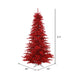 6'6"Hx46"W Tinsel Fir Artificial Christmas Tree, Unlit -Red - K165165