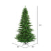 6'6"Hx46"W Tinsel Fir Artificial Christmas Tree, Unlit -Green - K165765