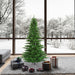 6'6"Hx46"W Tinsel Fir Artificial Christmas Tree, Unlit -Green - K165765