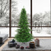 7'6"Hx52"W Tinsel Fir Artificial Christmas Tree, Unlit -Green - K165775